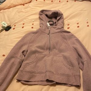 NWOT lululemon scuba oversized half-zip hoodie size xs/s
